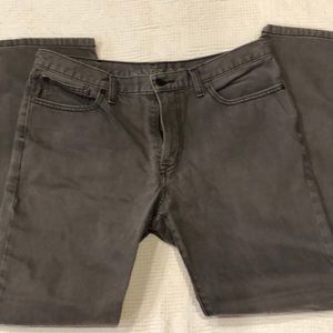 Men’s Lands’ End grey denim slim fit jeans